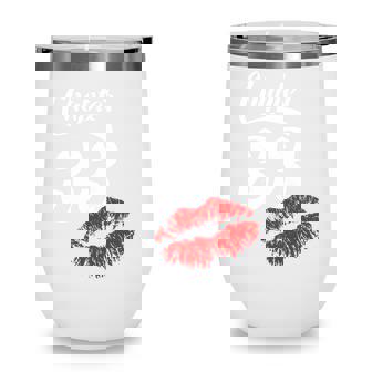 Womens Womens 33Th Birthday Lips Chapter 33 Years Old 1989 Wine Tumbler - Thegiftio UK