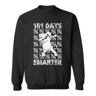 101 Days Smarter Dabbing Dalmatian Dog Sweatshirt - Monsterry CA