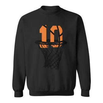 10Th Birthday Basketball 10Th Birthday Basketball Basketball Player Sweatshirt - Thegiftio UK