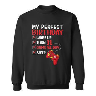 11Th Perfect Birthday Gaming 11 Years Old Gamer Boys Tshirt Tshirt Sweatshirt - Monsterry UK