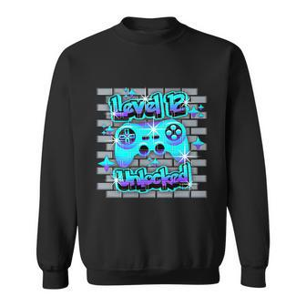 12 Year Old 12Th Video Gamer Gaming Birthday Party Boys Girl Sweatshirt - Monsterry