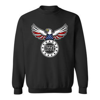 1776 American Flag Eagle Sweatshirt - Monsterry DE