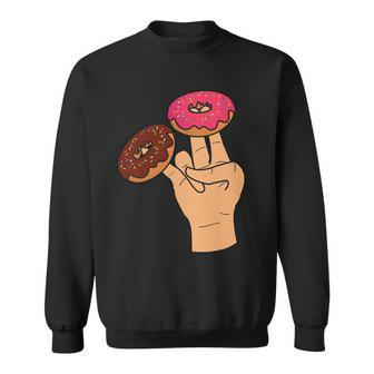 2 In The Pink 1 In The Stink Dirty Humor Donut Sweatshirt - Thegiftio UK