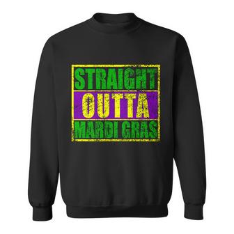 Striaght Outta Mardi Gras New Orleans Party T-Shirt Graphic Design Printed Casual Daily Basic Sweatshirt