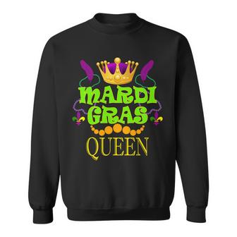 Mardi Gras Queen Graphic Design Printed Casual Daily Basic Sweatshirt