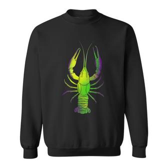 Mardi Gras Crawfish Graphic Design Printed Casual Daily Basic Sweatshirt