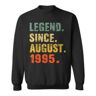 27 Year Old 27Th Birthday Gifts Legend Since August 1995 Sweatshirt - Thegiftio UK