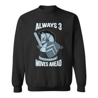 3 Moves Ahead Knight Chess Gift Idea For Nerdy Kids Sweatshirt - Seseable