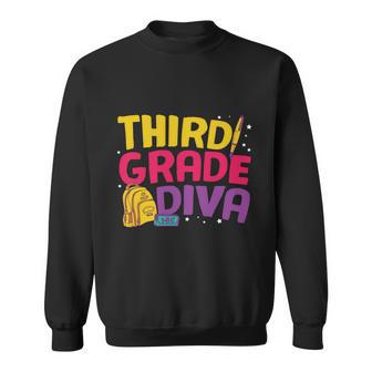3Rd Grade Diva Back To School First Day Of School Sweatshirt - Monsterry
