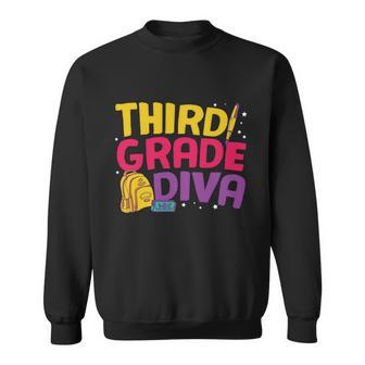 3Rd Grade Diva First Day Of Shool Back To School Sweatshirt - Monsterry