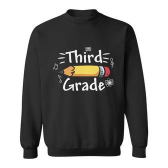 3Rd Grade Pencil Back To School First Day Of School Sweatshirt - Monsterry CA
