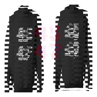 45 47 Trump 2024 President Sweatshirt - Monsterry