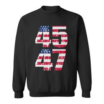 45 47 Trump 2024 Tshirt V2 Sweatshirt - Monsterry