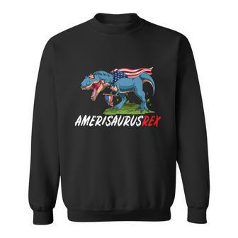 4Th July T Rex America Dinosaur Independence Day Patriot Usa Gift Sweatshirt - Monsterry