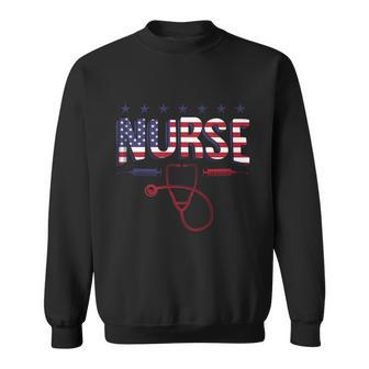 4Th Of July 2021 Or Independence Day Or 4Th Of July Nurse Gift Sweatshirt - Monsterry