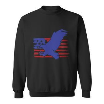 4Th Of July Eagle American Flag Proud American Sweatshirt - Thegiftio UK