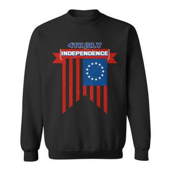 4Th Of July Independence American Flag Sweatshirt - Monsterry
