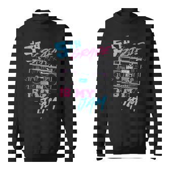 5Th Grade Is My Jam Vintage 80S Boombox Teacher Student Graphic Design Printed Casual Daily Basic Sweatshirt - Thegiftio