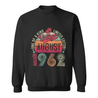 60 Years Old Vintage August 1962 60Th Birthday Sweatshirt - Thegiftio UK
