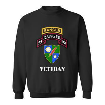 75Th Army Ranger Gift Veteran White Gift Men Women Sweatshirt Graphic Print Unisex - Thegiftio UK