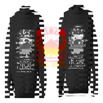 77 Year Old Birthday 77Th Funny Playing Card Saying Graphic Design Printed Casual Daily Basic Sweatshirt - Thegiftio UK