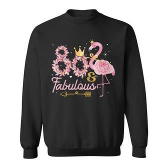 80 And Fabulous Flamingo 80Th Birthday 1942 Sweatshirt - Thegiftio UK