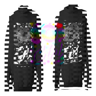 80S Girl Birthday Party Costume Retro Vintage Gift Women V2 Sweatshirt - Seseable