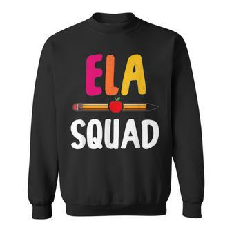 8Q1v Ela Squad English Language Arts Teacher School Sweatshirt - Thegiftio UK