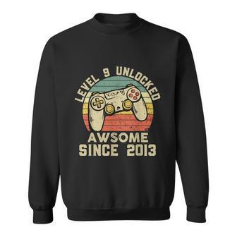 9Th Birthday Gift Boy 9 Years Being Awesome Sweatshirt - Monsterry DE