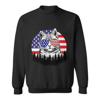 A Meowica Fluff Yeah 4Th Of July Cat Lover Sweatshirt - Monsterry AU