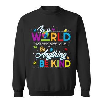 A World With Kindness Autism Awareness Sweatshirt - Monsterry