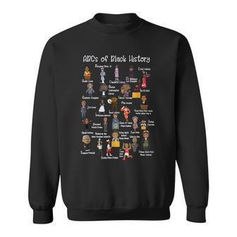 Abcs Of Black History Month Original Black History Men Women Sweatshirt Graphic Print Unisex - Thegiftio UK