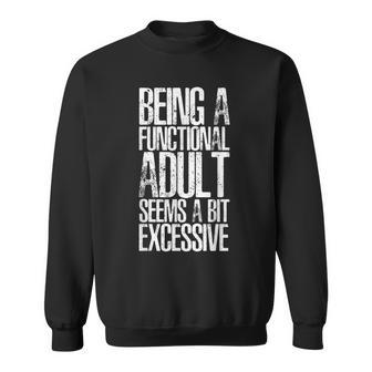 Adult-Ish Adulting | 18Th Birthday Gifts | Funny Sarcastic Sweatshirt - Seseable