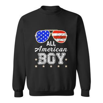 All American Boy 4Th Of July Boys Kids Sunglasses Sweatshirt - Monsterry CA