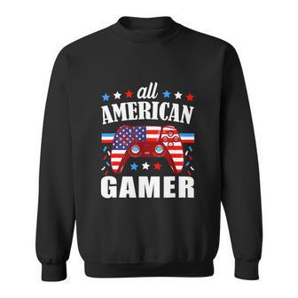 All American Gamer Boys Funny 4Th Of July Video Game Sweatshirt - Monsterry UK