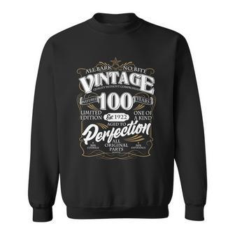 All Bark No Bite 100Th Birthday Est 1922 Graphic Design Printed Casual Daily Basic Sweatshirt - Thegiftio UK