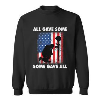 All Gave Some Some Gave All Gift Veteran And Memorials Day Graphic Design Printed Casual Daily Basic Sweatshirt - Thegiftio UK