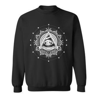 All Seeing Eye Hypnosis Psychic Graphic Design Printed Casual Daily Basic Sweatshirt - Thegiftio UK