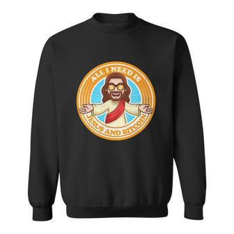 All You Need Is Jesus And Bitcoin Sweatshirt - Monsterry UK