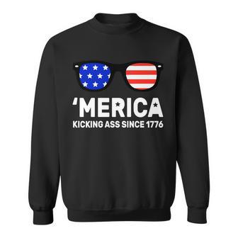 America Kicking Ass Since 1776 Tshirt Sweatshirt - Monsterry DE