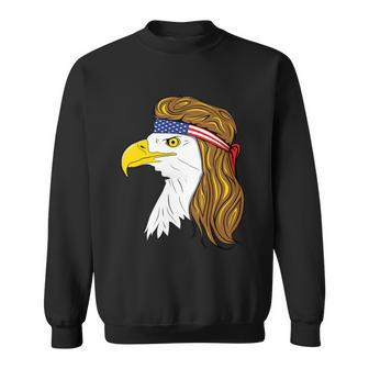 American Bald Eagle Mullet 4Th Of July Funny Usa Patriotic Cute Gift Sweatshirt - Monsterry