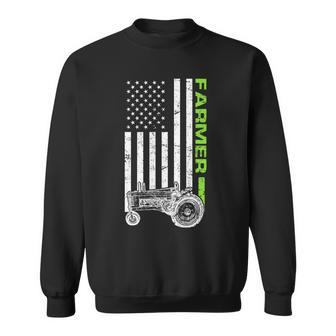 American Farmer Usa Tractor Flag Tshirt Sweatshirt - Monsterry