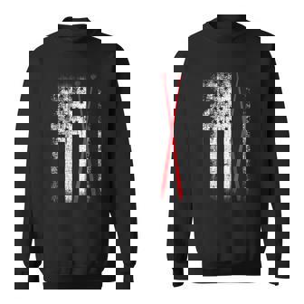 American Flag Drumsticks Usa Drummers Vintage Drum Sticks Men Women Sweatshirt Graphic Print Unisex - Thegiftio