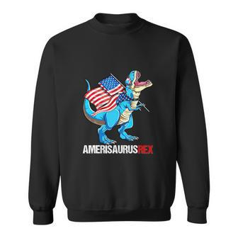 American Flag Funny 4Th Of July T Rex Dinosaur Sweatshirt - Monsterry DE