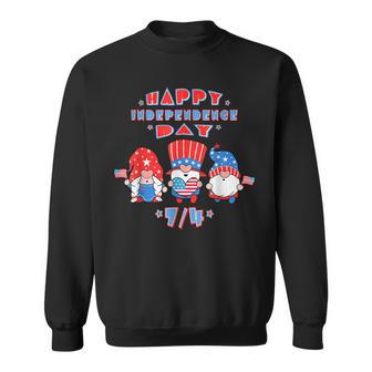 American Flag Happy Independence Day 4Th Of July Gnomies  Sweatshirt