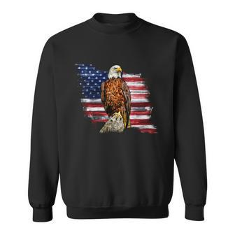 American Flag Patriotic Eagle Vintage Sweatshirt - Monsterry
