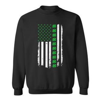 American Irish Clover Flag St Patricks Day Sweatshirt - Monsterry CA