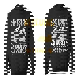 Animal Rescue Cat Rescue Design For A Cat Rescuer Sweatshirt - Thegiftio
