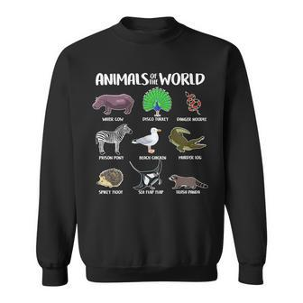 Animals Of The World Tshirt Sweatshirt - Monsterry