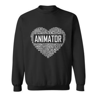 Animator Heart Animators Cartoon Artist Sweatshirt - Thegiftio UK